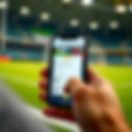 iOS device displaying 1xbet app interface