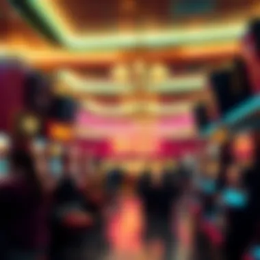 Bingo Hall Environment A vibrant bingo hall atmosphere