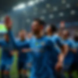 Birmingham City FC team celebration