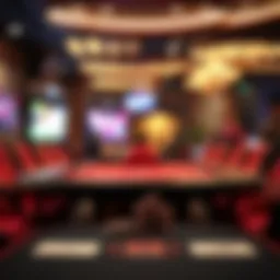 An engaging online poker table setup