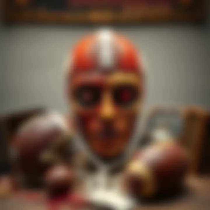Historical football memorabilia