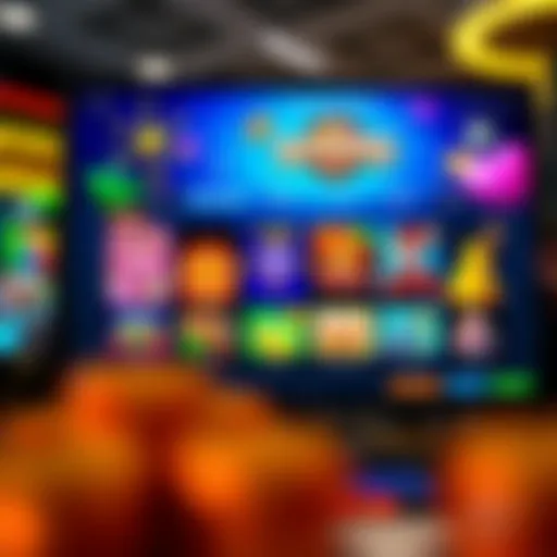 User interface of an online casino showcasing a vibrant gaming selection