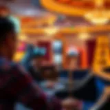 A virtual dealer engaging with players in a live casino setting