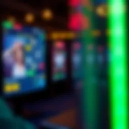 Visual representation of an online gaming interface