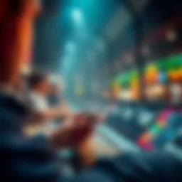 An illustration depicting the evolution of online betting