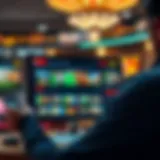 Dynamic online betting interface showcasing popular games