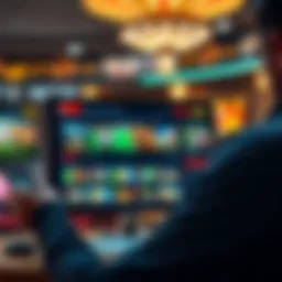 Dynamic online betting interface showcasing popular games