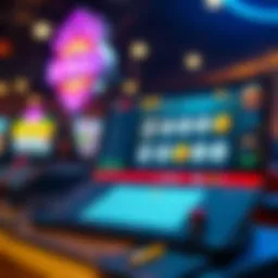 Visual representation of an online bingo platform interface