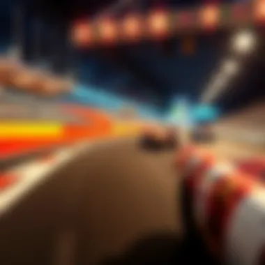 Immersive Racing Track Technology An immersive racing track with advanced graphics and technology