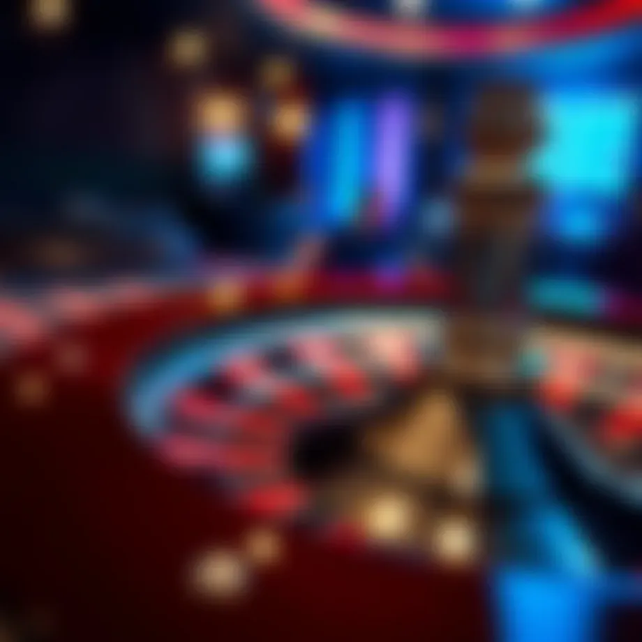 A captivating view of a roulette wheel in motion