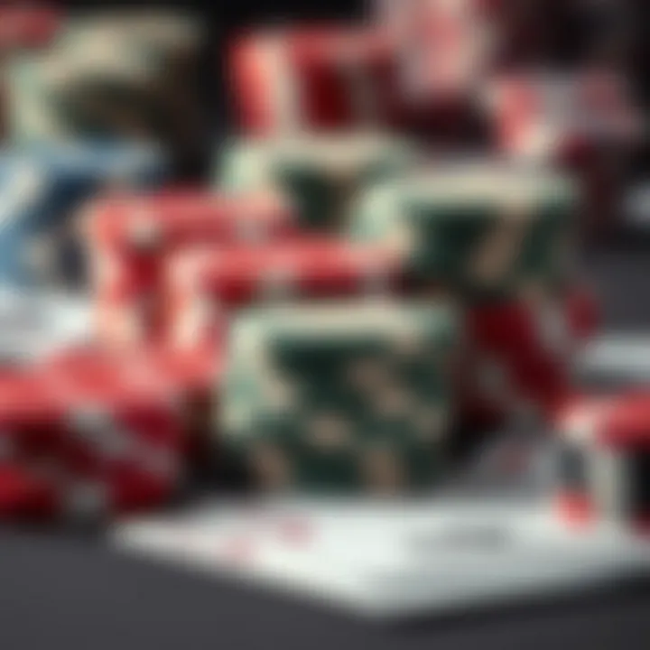 The Tools of the Trade: Poker Chips and Cards Close-up of poker chips and cards