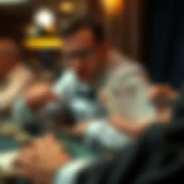 Psychological Tactics: Reading Your Opponents Player analyzing hand