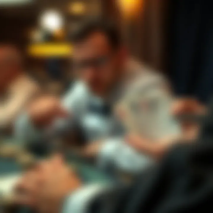 Psychological Tactics: Reading Your Opponents Player analyzing hand