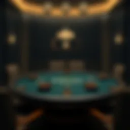 Strategic poker table layout