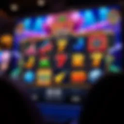 A modern interface of a slot app showcasing vibrant graphics and engaging animations