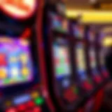 A captivating slot machine display featuring vibrant graphics and symbols