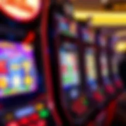 A captivating slot machine display featuring vibrant graphics and symbols
