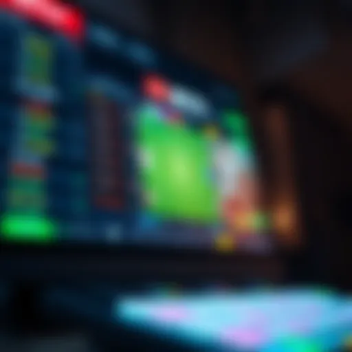 Digital betting platform interface