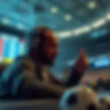 Conceptual visualization of under-over betting mechanics